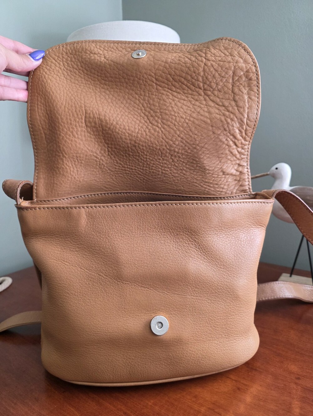 Coach 4903 Sonoma Natural Grain Leather Flap Crossbody Saddle Bag - Picture 12 of 16